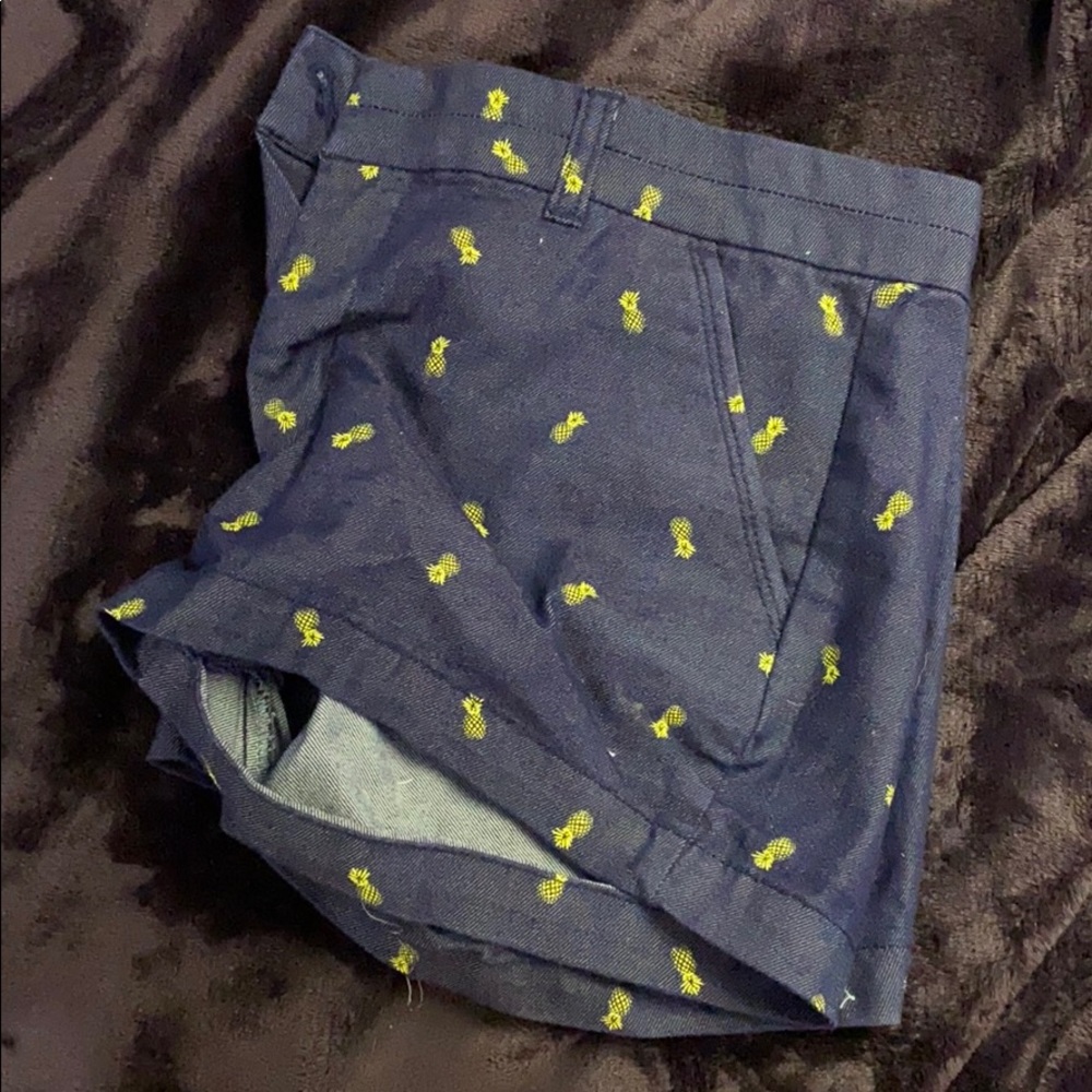 Pineapple Design Shorts